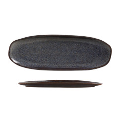 TRAVESSA OVAL STONEWARE 36X13CM 3CM TITANIUM ORGÂNICO    