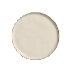 PRATO SOBREMESA STONEWARE 21,5CM 2CM RUSTIC CLAY BIO   