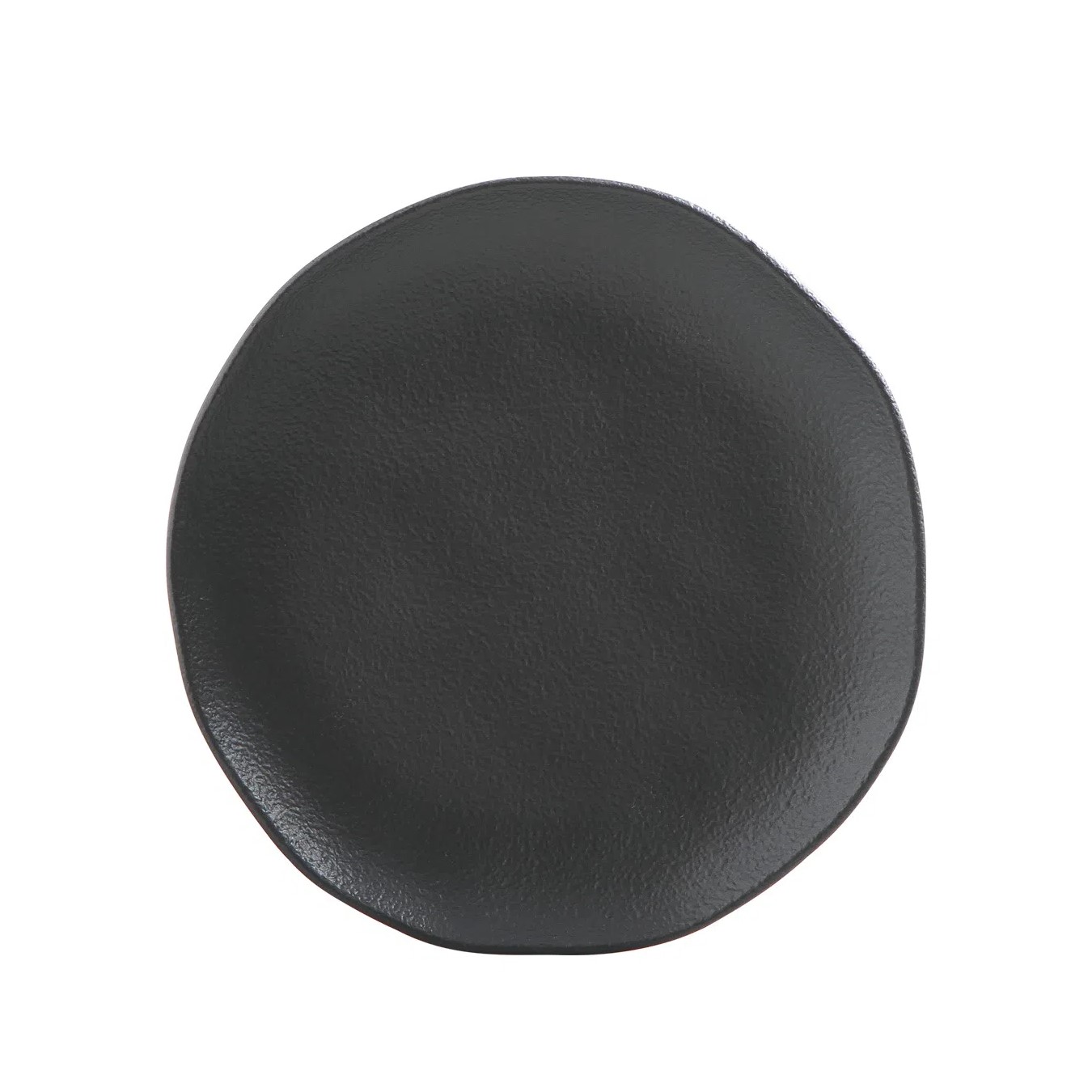PRATO SOBREMESA STONEWARE 19CM PRETO MATTE ORGÂNICO PORTO BRASIL