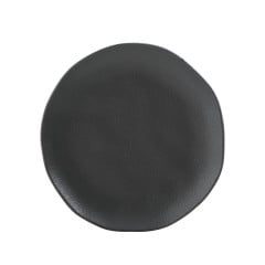 PRATO SOBREMESA STONEWARE 19CM PRETO MATTE ORGÂNICO PORTO BRASIL