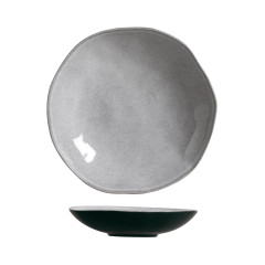 PRATO FUNDO STONEWARE 21CM CONCRETO ORGÂNICO     