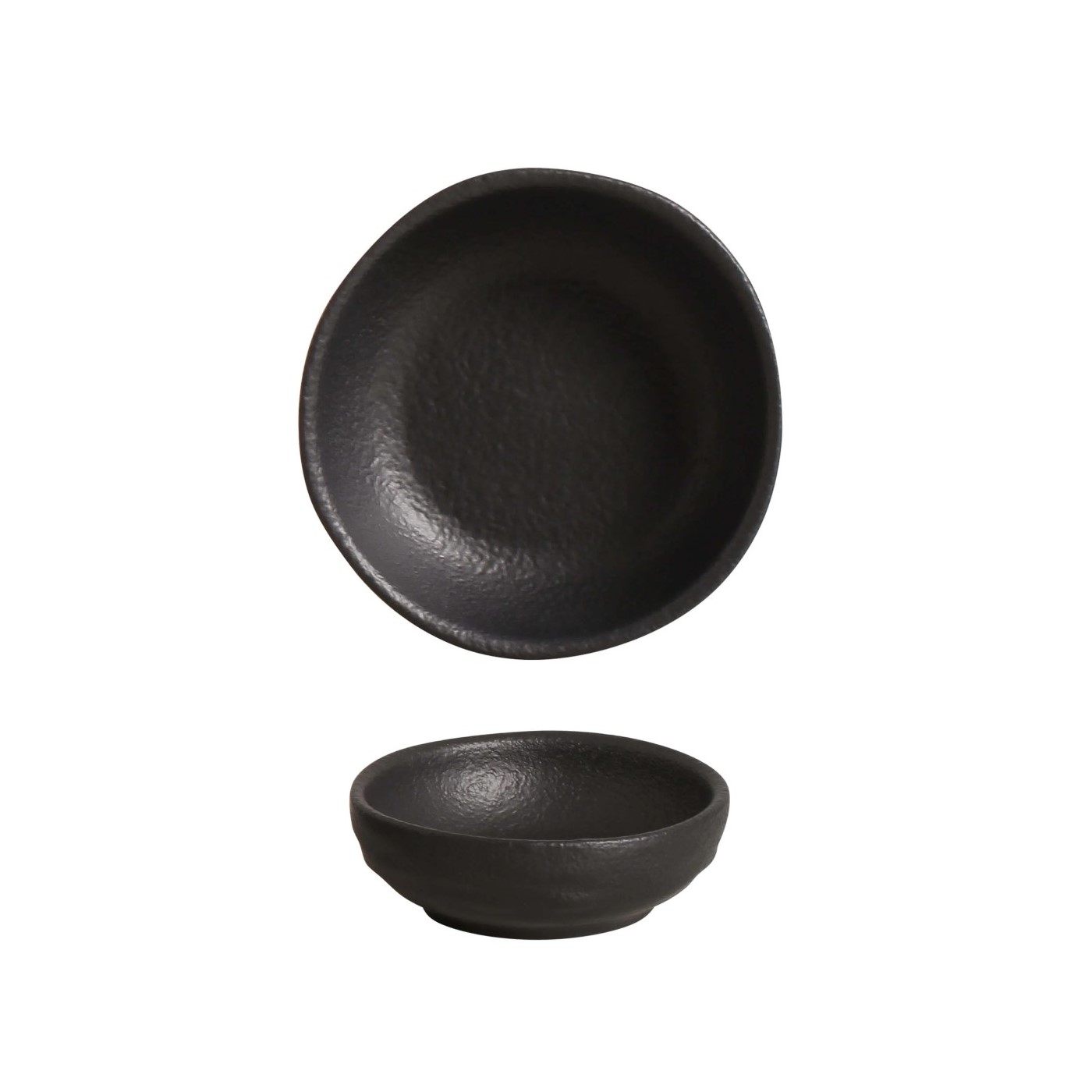 MOLHEIRA STONEWARE 70ML 9CM PRETO MATTE ORGÂNICO    