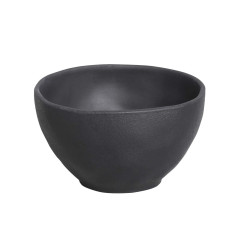 BOWL STONEWARE 500ML 8CM PRETO MATTE ORGÂNICO    