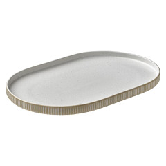 TRAVESSA OVAL STONEWARE 30X20CM  NARA WHITE    