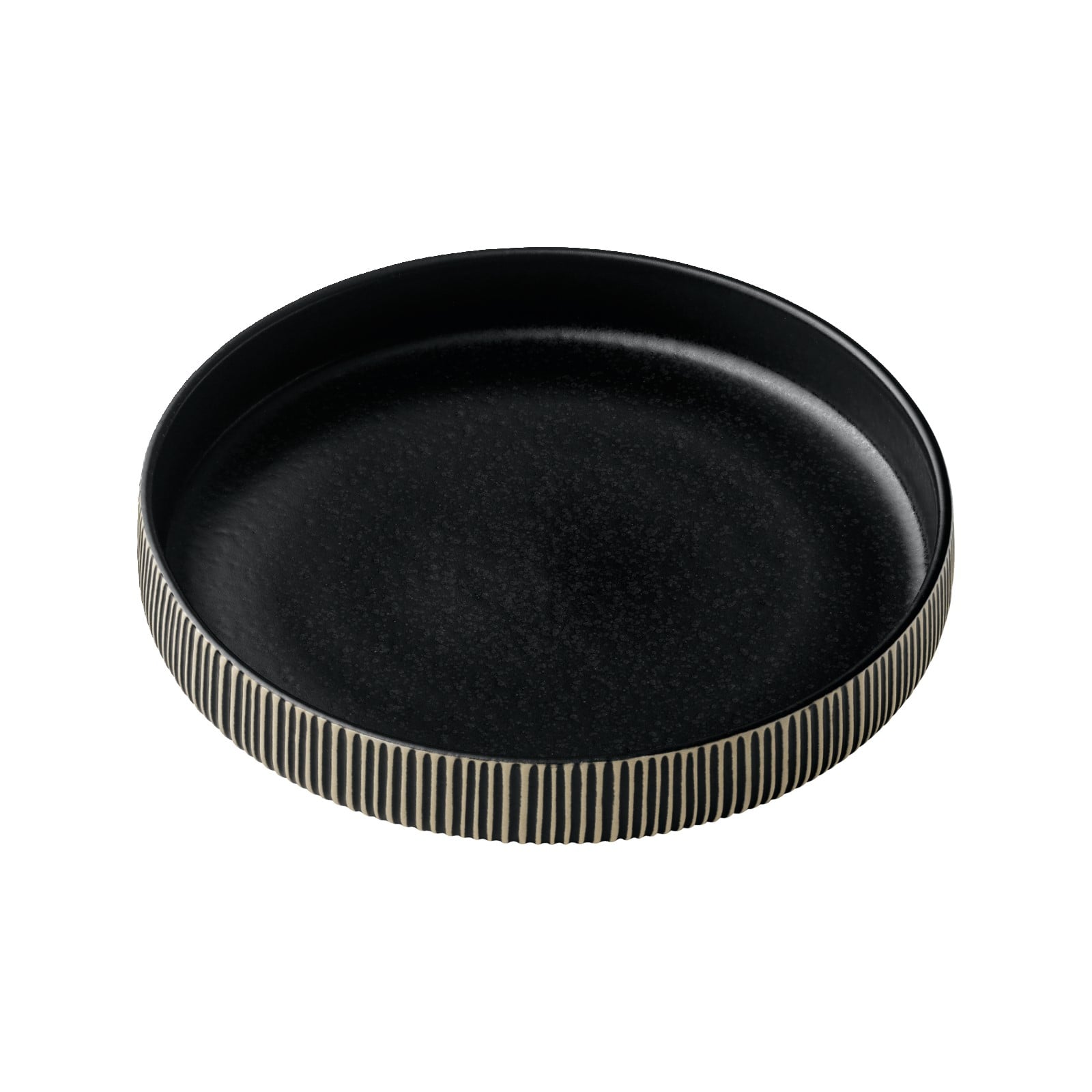 PRATO FUNDO STONEWARE 24CM NARA BLACK/WHITE BHS