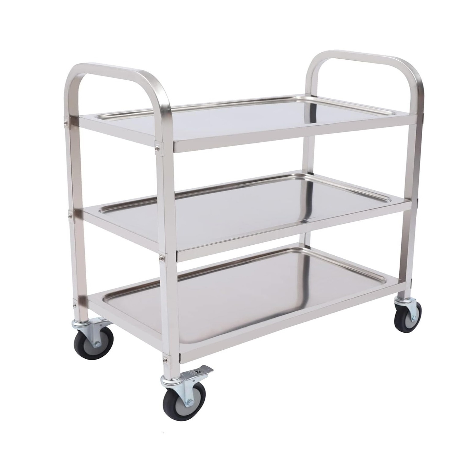 CARRO SERVIÇO 3 NÍVEIS INOX 85X45CM