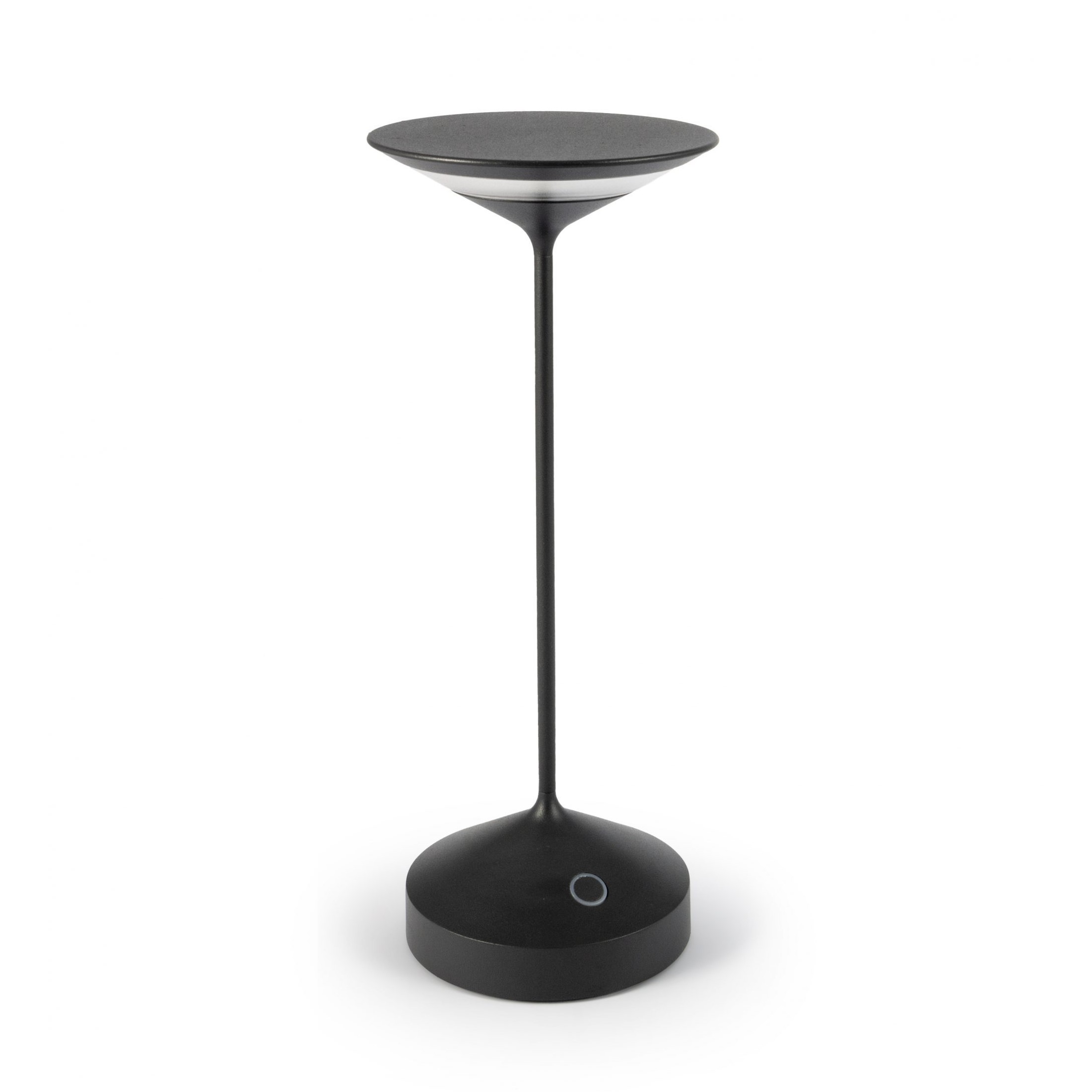 LUMINÁRIA ALUMÍNIO RECARREGÁVEL 10CM TEMPO ANTRACITE     