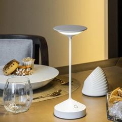LUMINÁRIA ALUMÍNIO RECARREGÁVEL 10CM TEMPO BIANCO     