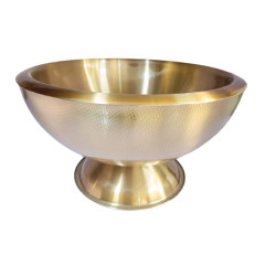 CHAMPANHEIRA INOX PAREDE DUPLA 10,5L 43CM DIAMOND GOLD   