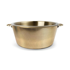 CHAMPANHEIRA ALÇA INOX PAREDE DUPLA 10L 37CM DIAMOND GOLD  