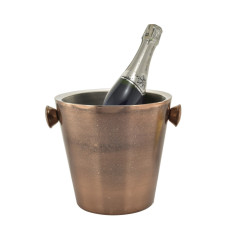 BALDE CHAMPAGNE INOX PAREDE DUPLA 5L 23CM COR COBRE  