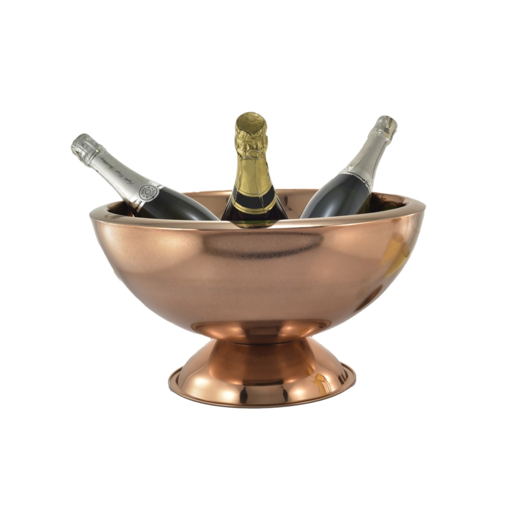 CHAMPANHEIRA INOX PAREDE DUPLA 4L 31,5CM COR COBRE VINTAGE  