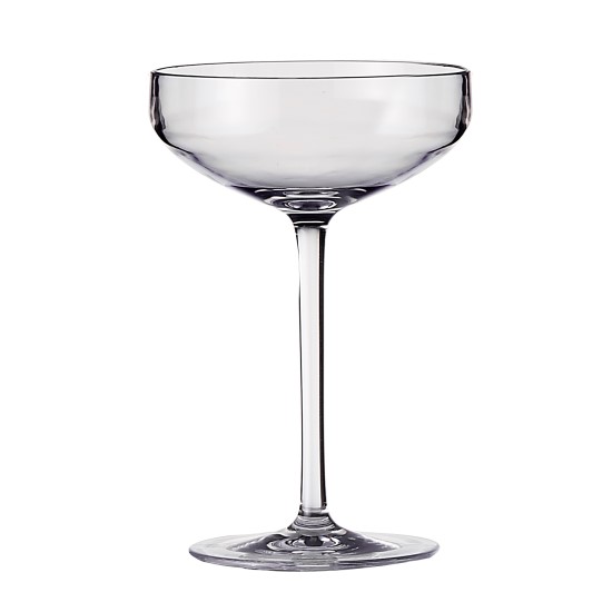TAÇA CHAMPAGNE SAUCER POLICARBONATO 280ML 17CM IRIS    