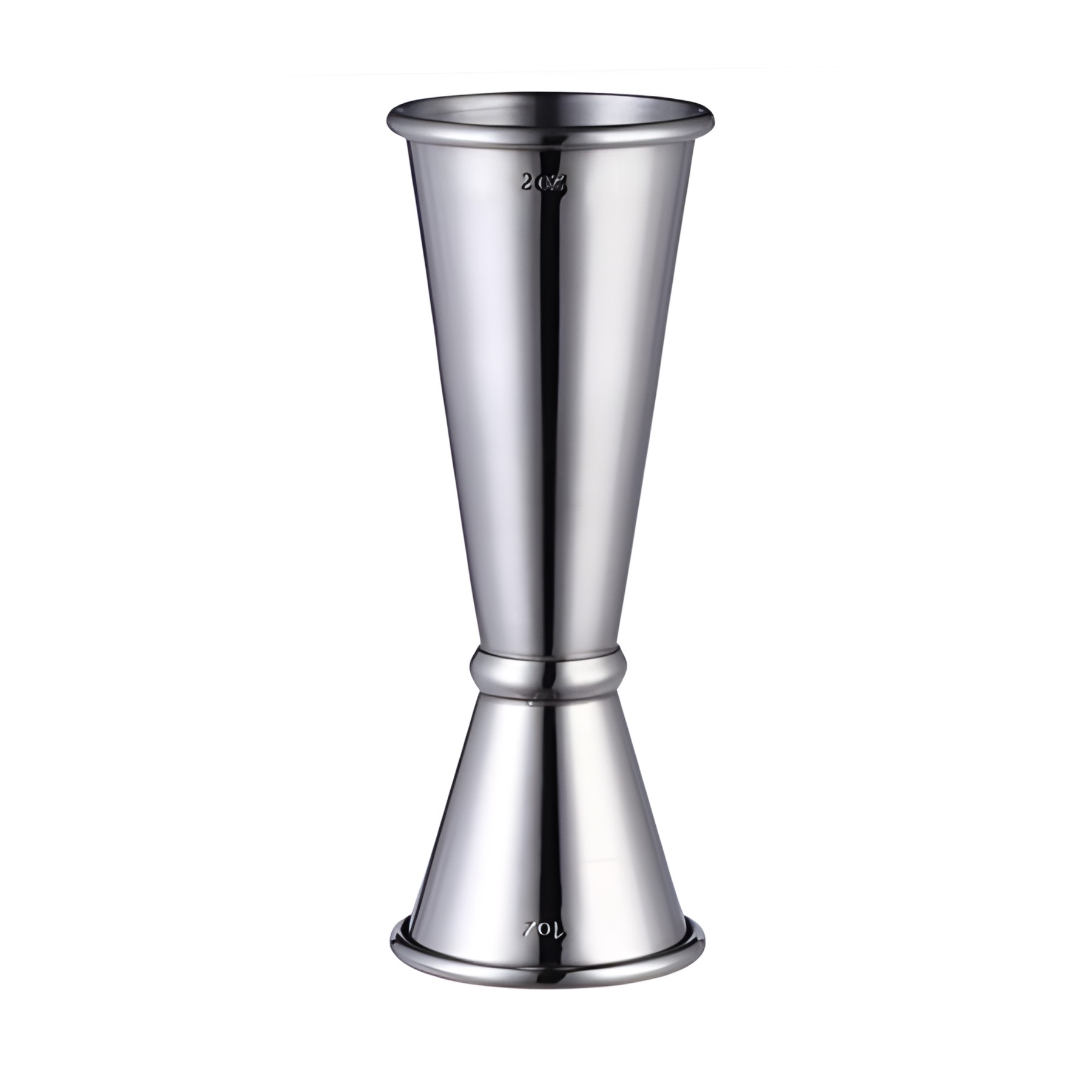 DOSADOR DUPLO INOX 25/50ML 4,6CM