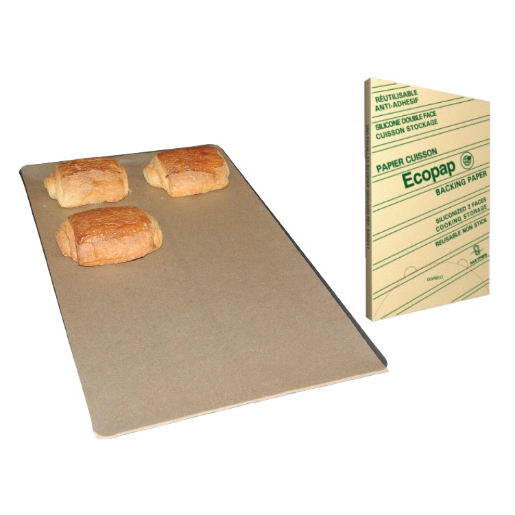FOLHA SILICONE ANTIADERENTE REUTILIZÁVEL 60X40CM 500UN ECOPAP    