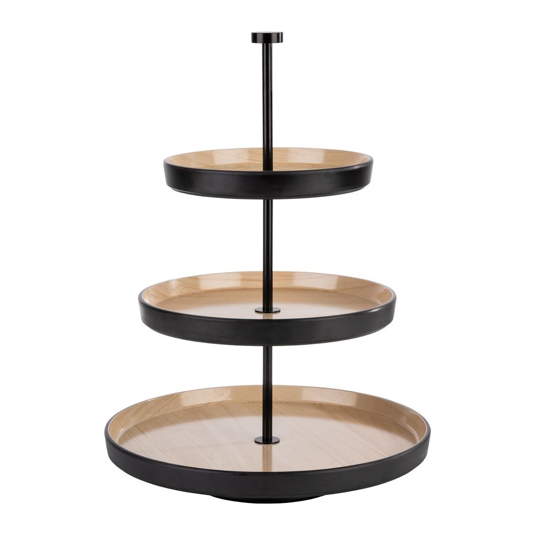 EXPOSITOR BUFFET 3 NÍVEIS MELAMINA/INOX 43CM FRIDA    