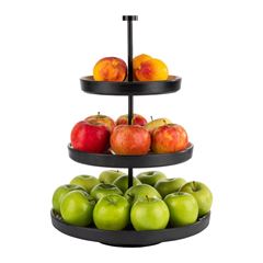 EXPOSITOR BUFFET 3 NÍVEIS MELAMINA/INOX 43CM FRIDA    