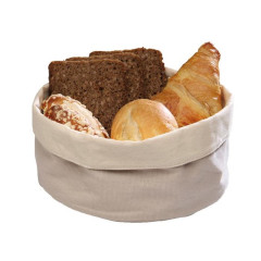 CESTA PÃES ALGODÃO 17CM BEGE      