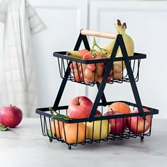 EXPOSITOR BUFFET METAL 2 CESTAS 29X18,5CM     
