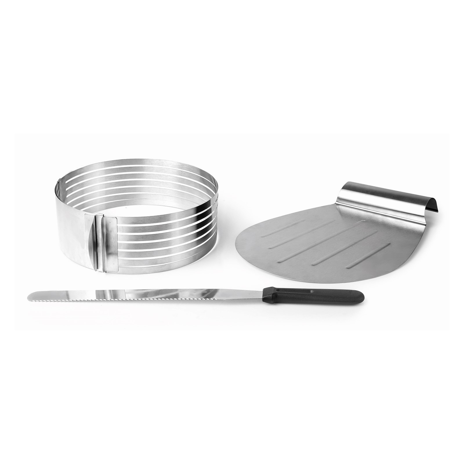 KIT CORTADOR BOLO 3 PEÇAS INOX LACOR