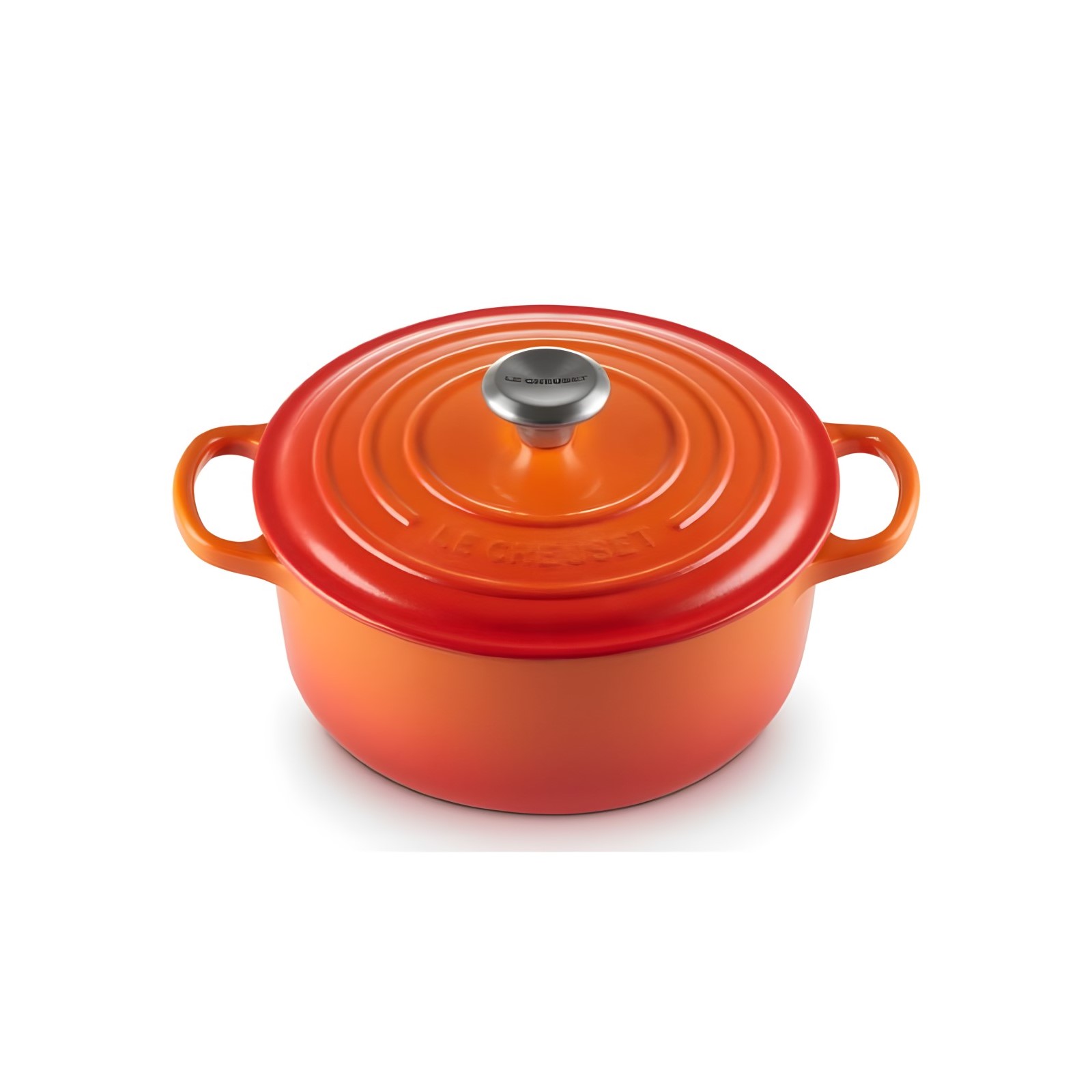 CAÇAROLA FERRO FUNDIDO ESMALTADO 4,2L 24CM LARANJA SIGNATURE   