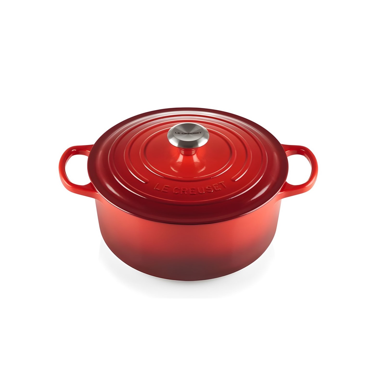 CAÇAROLA FERRO FUNDIDO ESMALTADO 4,2L 24CM VERMELHO SIGNATURE   