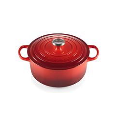 CAÇAROLA FERRO FUNDIDO ESMALTADO 4,2L 24CM VERMELHO SIGNATURE   