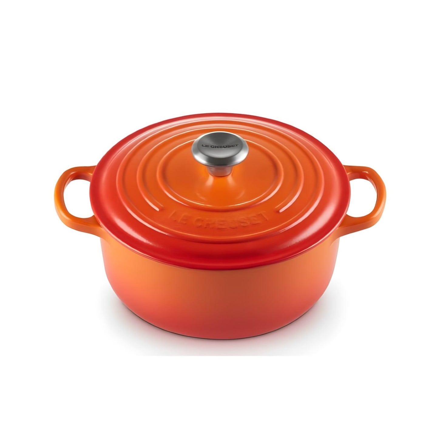 CAÇAROLA FERRO FUNDIDO ESMALTADO 5,3L 26CM LARANJA SIGNATURE LE CREUSET