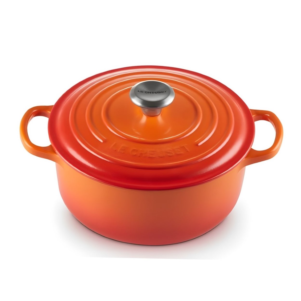 CAÇAROLA FERRO FUNDIDO ESMALTADO 6,7L 28CM LARANJA SIGNATURE   