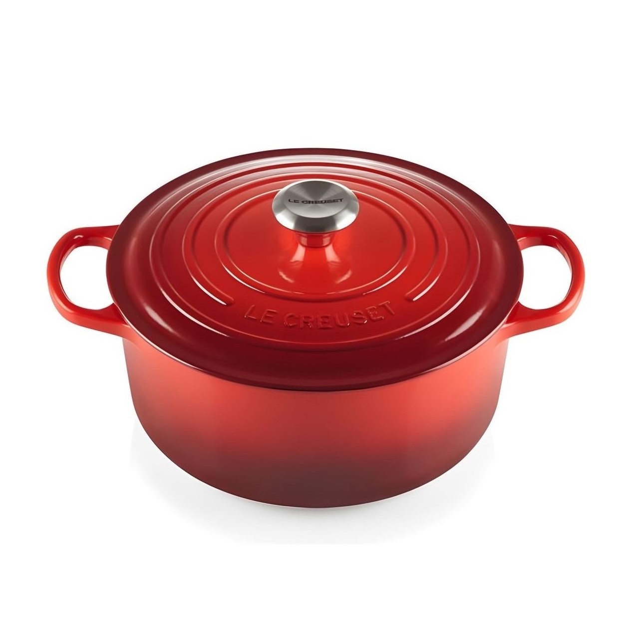 CAÇAROLA FERRO FUNDIDO ESMALTADO 6,7L 28CM VERMELHO SIGNATURE