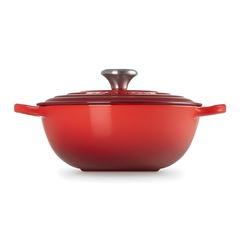 CAÇAROLA GOURMET FERRO FUNDIDO ESMALTADO 7L 32CM VERMELHO LE CREUSET 