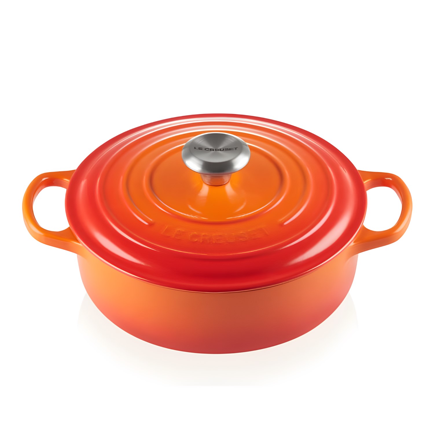 CAÇAROLA RISOTTO FERRO FUNDIDO ESMALTADO 6,2L 31CM LARANJA SIGNATURE LE 