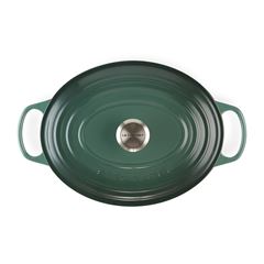 CAÇAROLA OVAL FERRO FUNDIDO ESMALTADO 6,3L 32X26CM ALCACHOFRA SIGNATURE LE