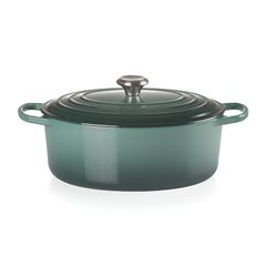CAÇAROLA OVAL FERRO FUNDIDO ESMALTADO 6,3L 32X26CM ALCACHOFRA SIGNATURE LE