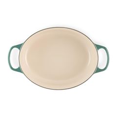 CAÇAROLA OVAL FERRO FUNDIDO ESMALTADO 6,3L 32X26CM ALCACHOFRA SIGNATURE LE