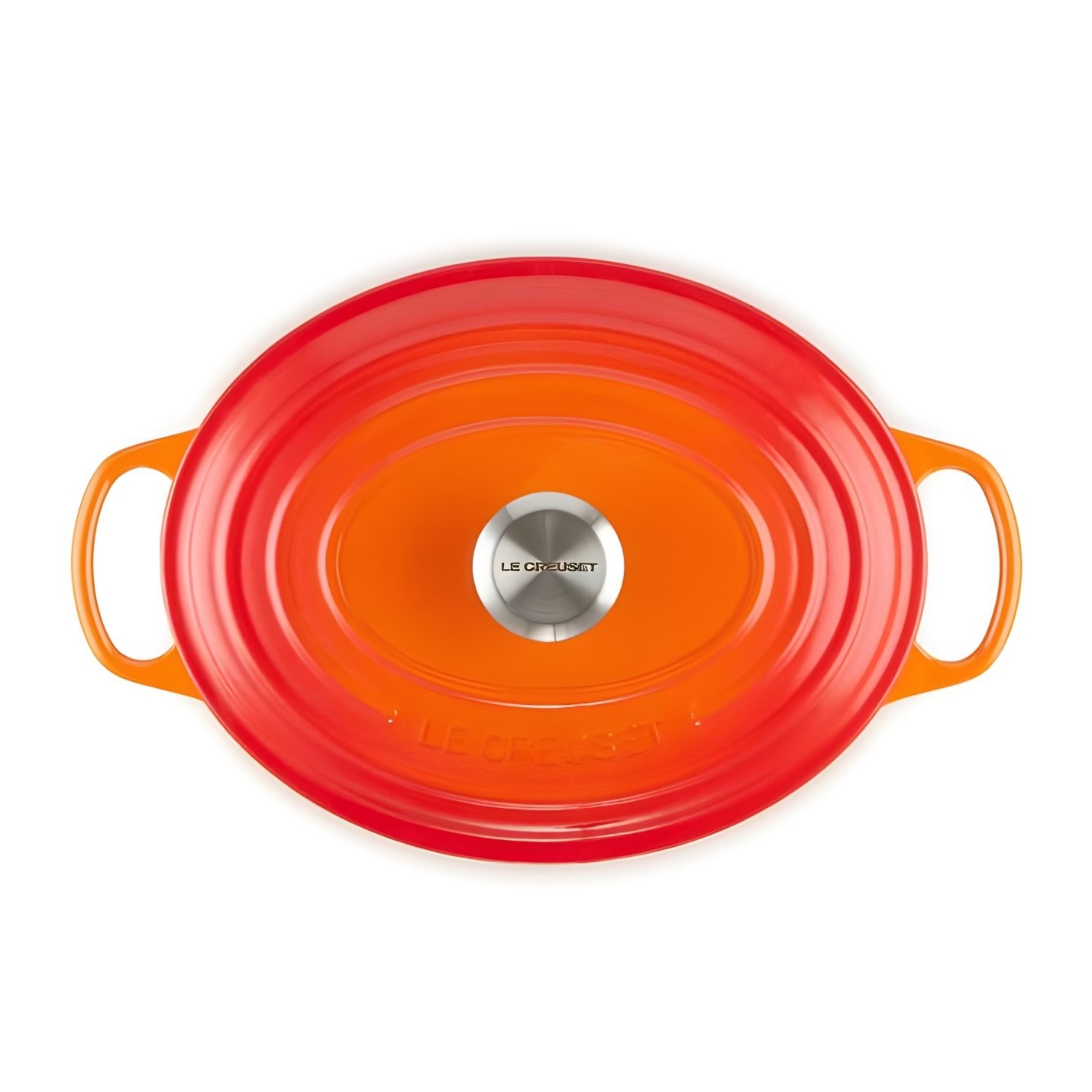 CAÇAROLA OVAL FERRO FUNDIDO ESMALTADO 6,3L 32X26CM LARANJA SIGNATURE LE