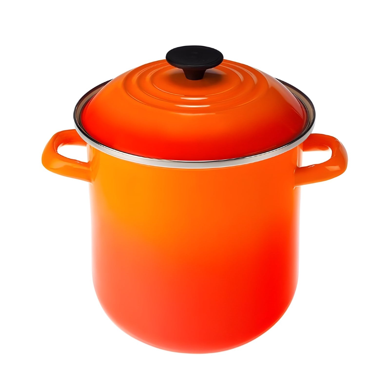 CALDEIRÃO AÇO ESMALTADO 7,6L 22CM LARANJA LE CREUSET