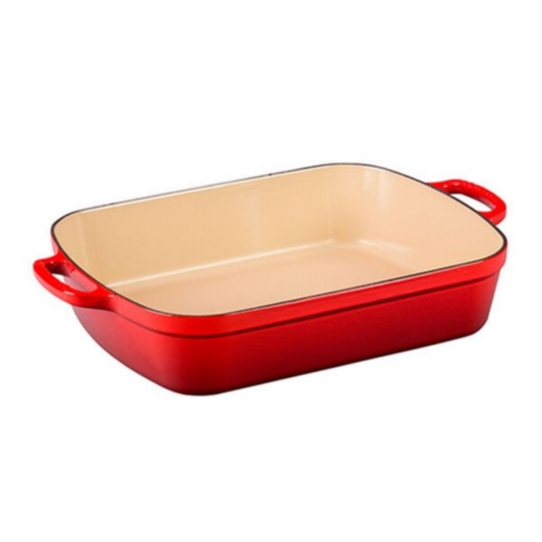 ASSADEIRA FERRO FUNDIDO ESMALTADO 6,6L 37X29CM VERMELHO SIGNATURE LE CREUSET 