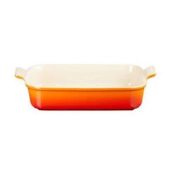 TRAVESSA RETANGULAR STONEWARE 1,3L 26X20,5CM 9CM LARANJA HERITAGE   