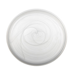 PRATO SOUSPLAT VIDRO 33CM ALABASTER BRANCO SOLAR    