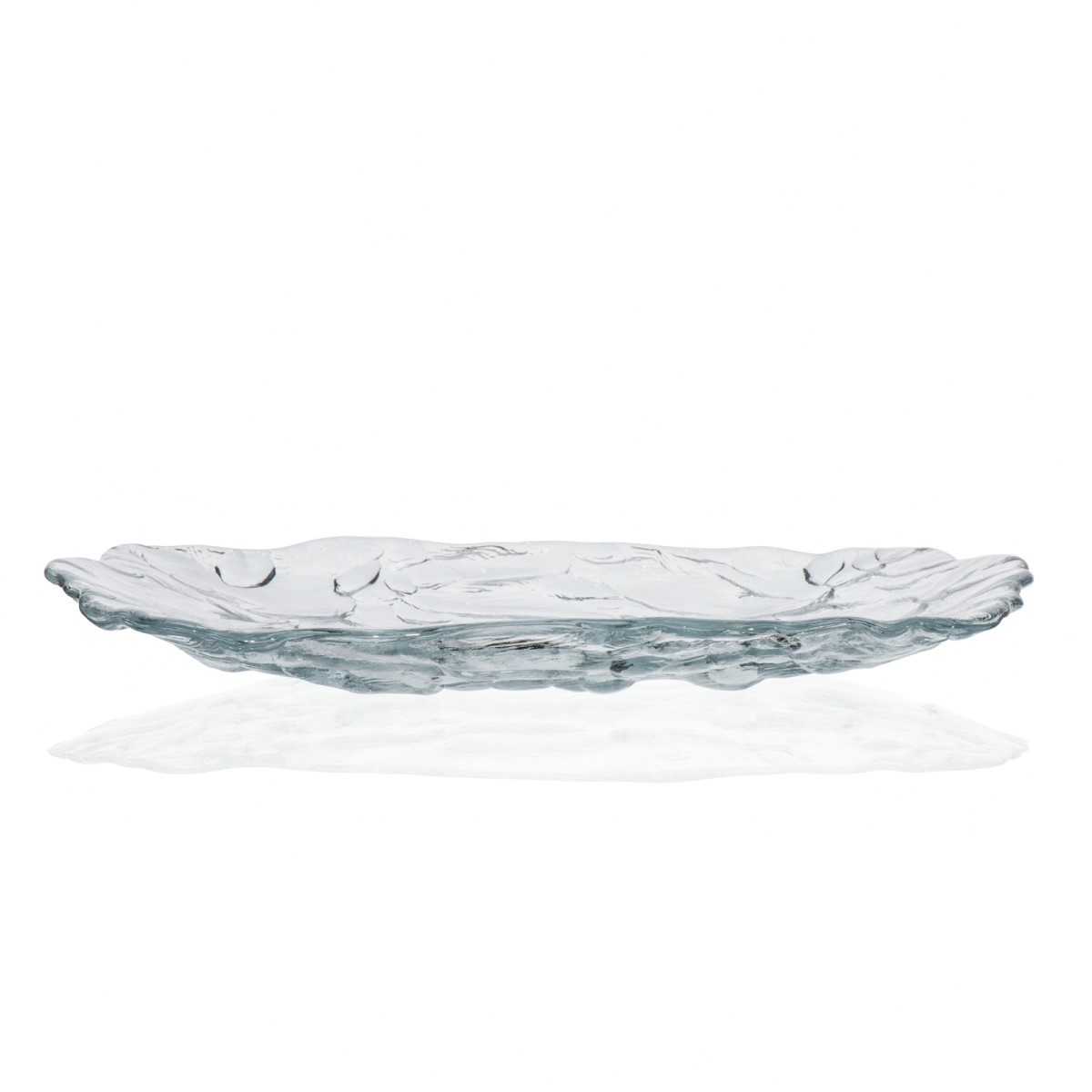 TRAVESSA RETANGULAR VIDRO 28X17CM 3CM LAVA     