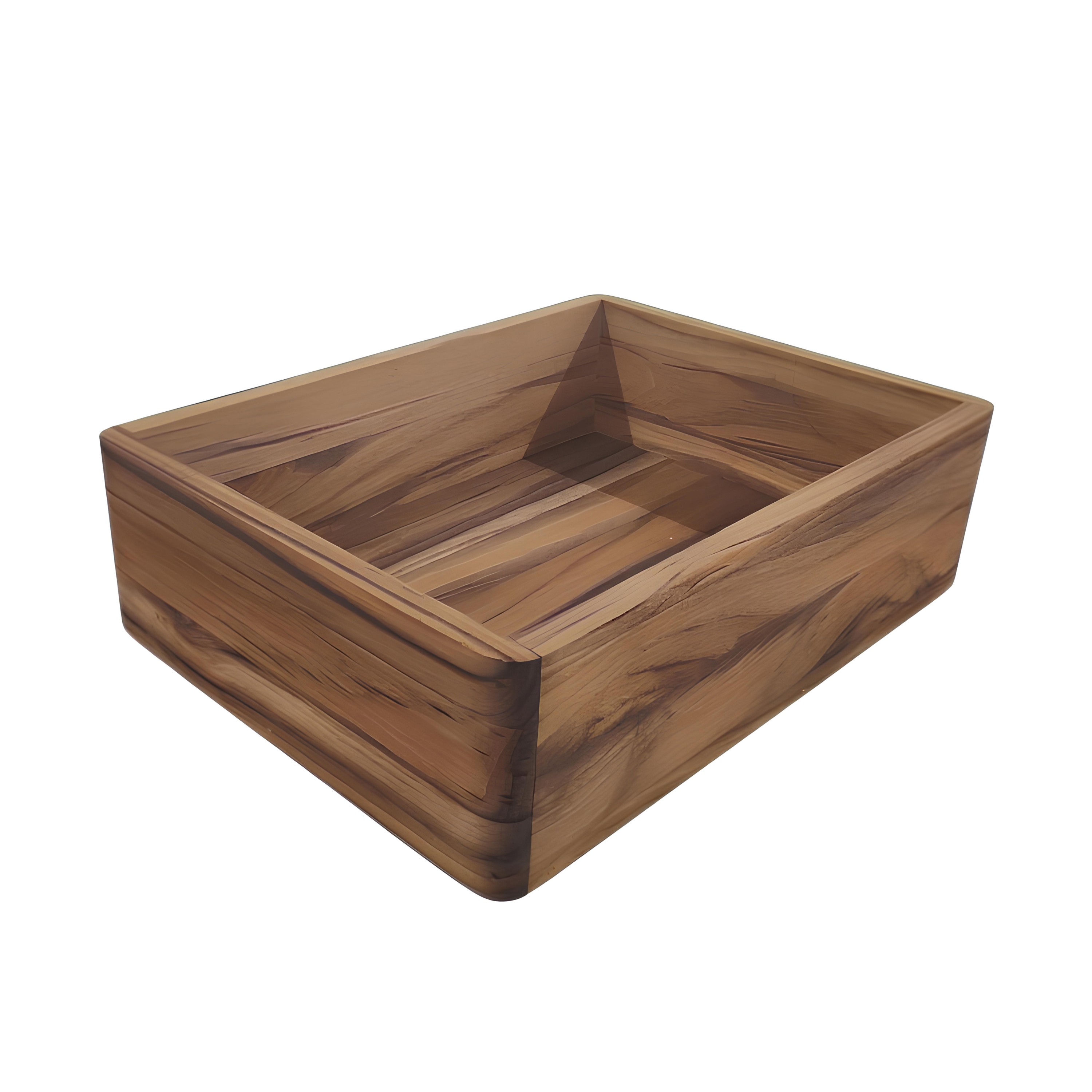 CAIXA ORGANIZADORA MADEIRA TECA 26X20CM      