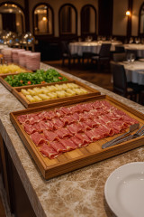 BANDEJA BUFFET MADEIRA MDF/TECA 60X40CM      