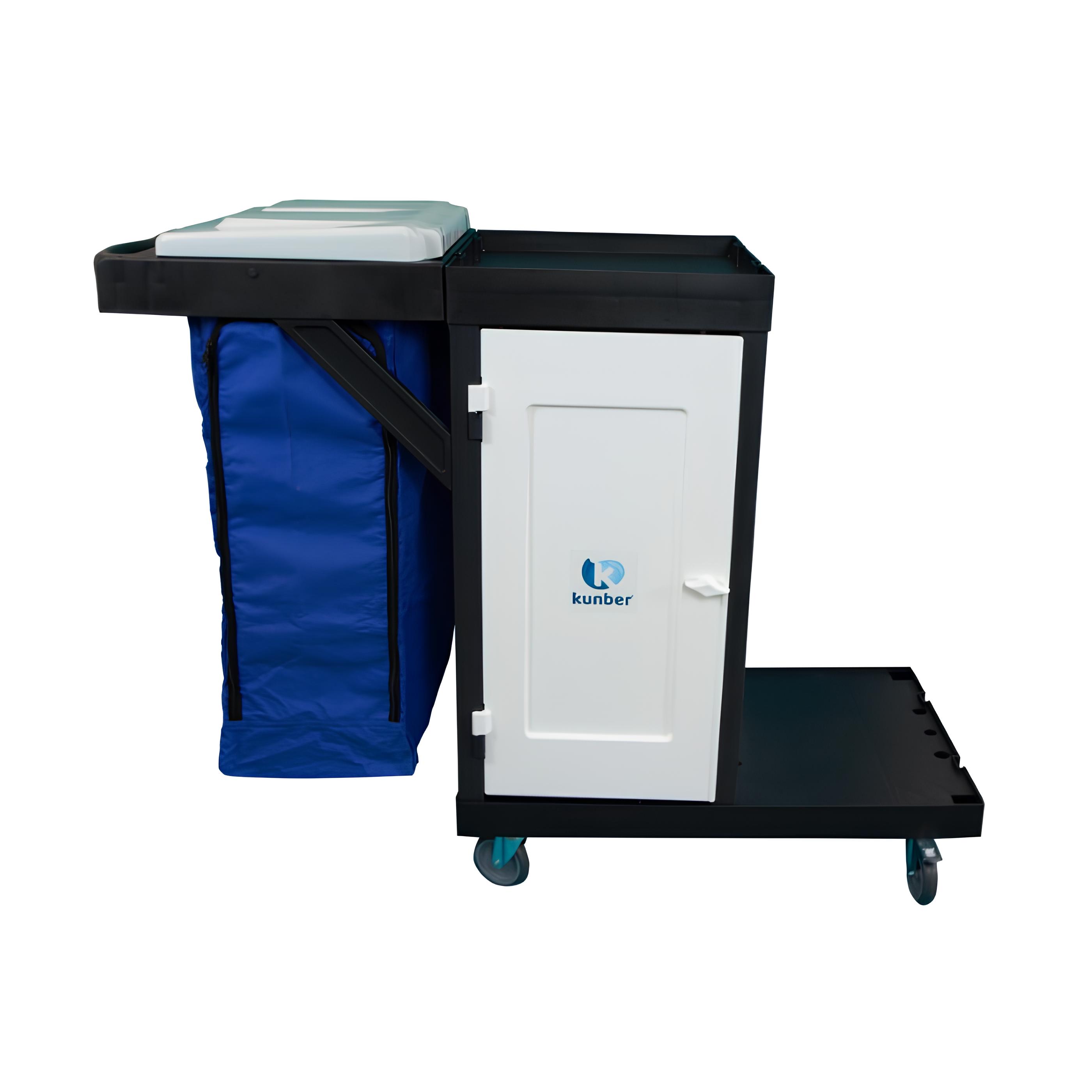 CARRO LIMPEZA FUNCIONAL POLIPROPILENO 120L 137X50,5CM AZUL UTILITY   