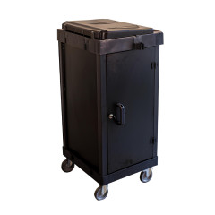 CARRO COMPACTO COLETOR FECHADO POLIPROPILENO 50X50,5CM UTILITY SELECT BLACK  