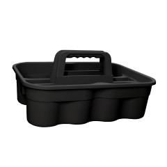 CESTA MULTIUSO 2 DIVISORIAS POLIPROPILENO 38,5X27,5CM SELECT BLACK   