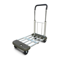 CARRO CARGA PLATAFORMA ALÇA DOBRÁVEL 130KG 75X44CM ECONÔMICO   