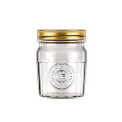 POTE VIDRO TAMPA 500ML 12CM AMERICANO VINTAGE    