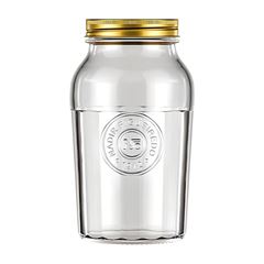 POTE VIDRO TAMPA 1,5L H21CM AMERICANO VINTAGE