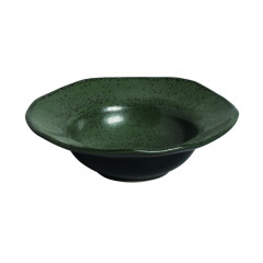 PRATO SOBREMESA FUNDO STONEWARE 19CM ORGÂNICO GREENERY PORTO BRASIL